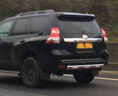 UK Number Plate 1 L