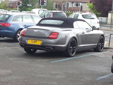 UK Number Plate 1 LAP