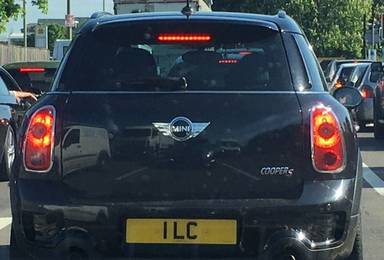 UK Number Plate 1 LC