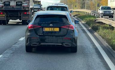 UK Number Plate 1 LE