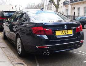 1 LUX on a vehicle — Luxembourg diplomatic registration