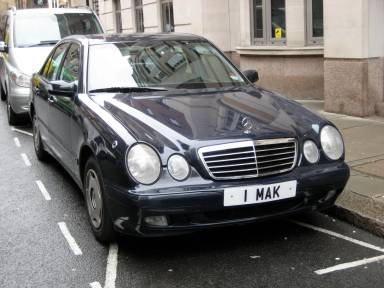 UK Number Plate 1 MAK
