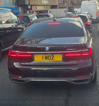 UK Number Plate 1 MOZ
