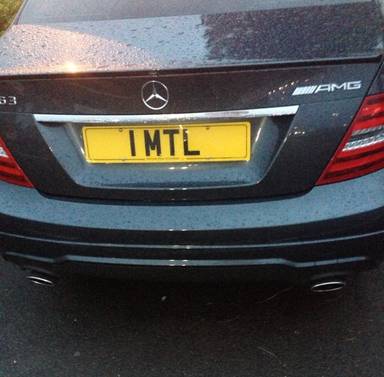 UK Number Plate 1 MTL