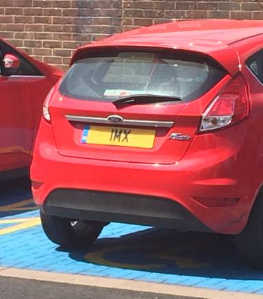 UK Number Plate 1 MX