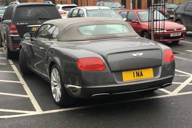 UK Number Plate 1 NA