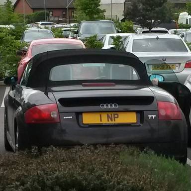UK Number Plate 1 NP