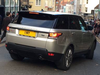 UK Number Plate 1 NY