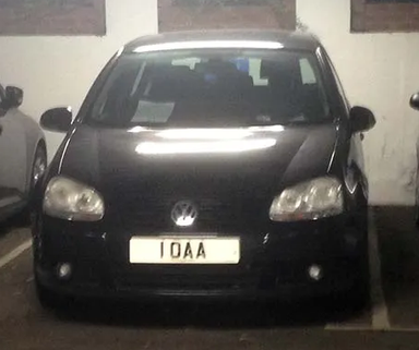 UK Number Plate 1 OAA