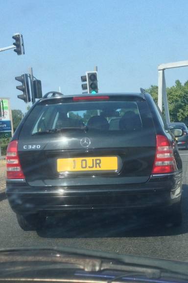 UK Number Plate 1 OJR