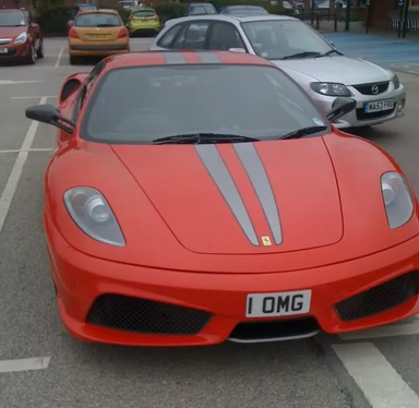 UK Number Plate 1 OMG