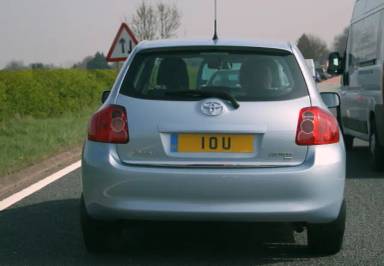 UK Number Plate 1 OU