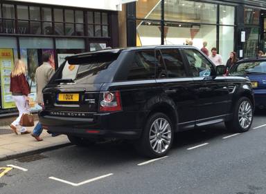 UK Number Plate 1 OUX