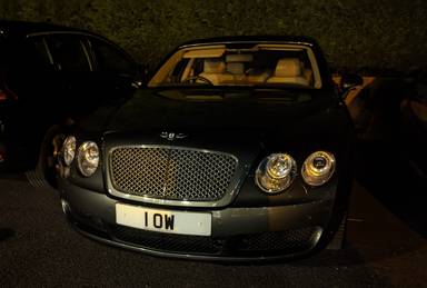 UK Number Plate 1 OW