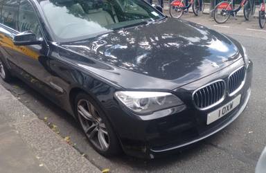 UK Number Plate 1 OXW