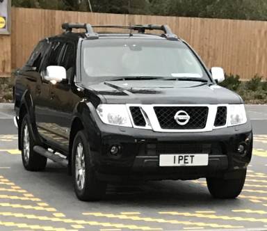 UK Number Plate 1 PET