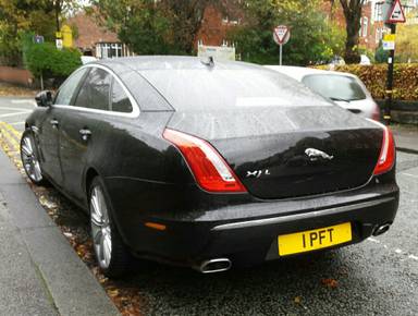 UK Number Plate 1 PFT
