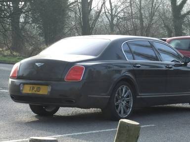 UK Number Plate 1 PJD