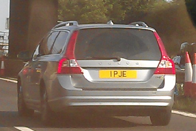 UK Number Plate 1 PJE