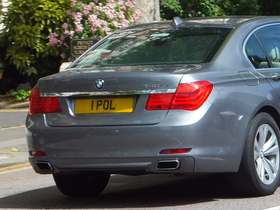 1 POL on a vehicle — Poland diplomatic registration