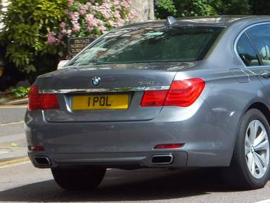 UK Number Plate 1 POL