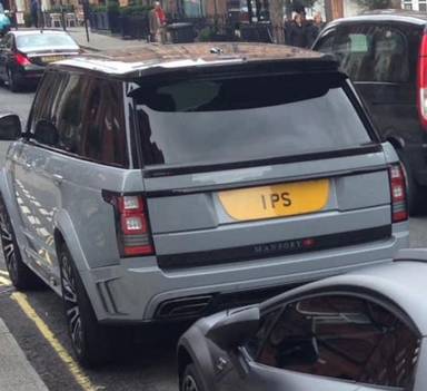 UK Number Plate 1 PS