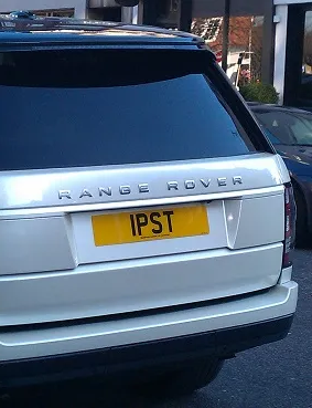UK Number Plate 1 PST