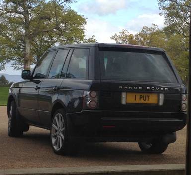 UK Number Plate 1 PUT