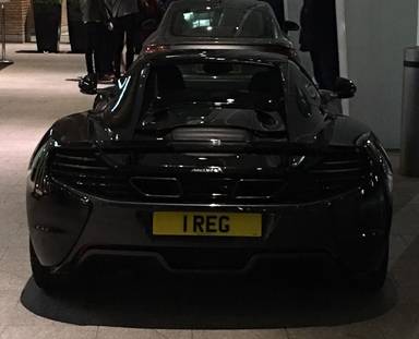 UK Number Plate 1 REG