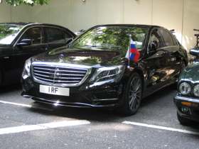 1 RF on a vehicle — Russia diplomatic registration