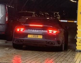 UK Number Plate 1 RGB