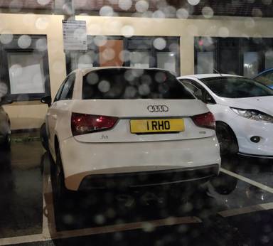 UK Number Plate 1 RHO