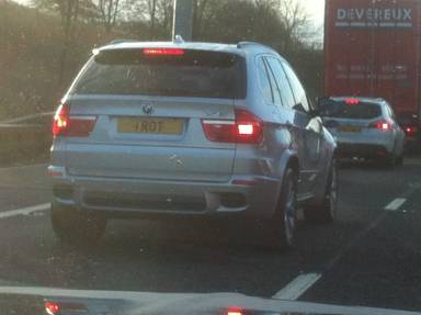 UK Number Plate 1 ROT