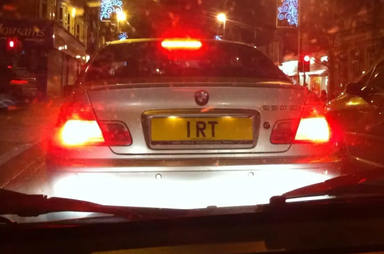 UK Number Plate 1 RT