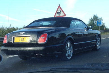 UK Number Plate 1 SA