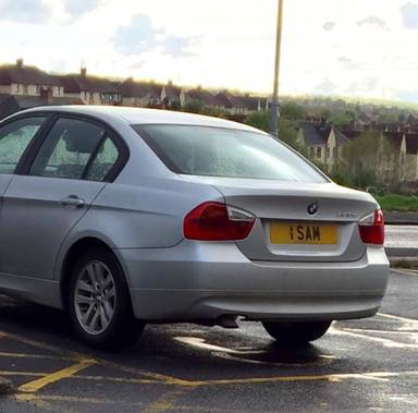 UK Number Plate 1 SAM
