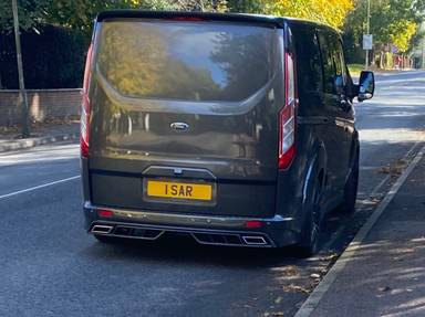 UK Number Plate 1 SAR