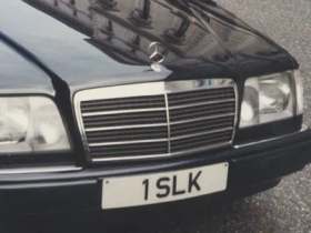 1 SLK on a vehicle — Slovakia diplomatic registration
