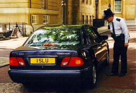 1 SLU on a vehicle — Saint Lucia diplomatic registration
