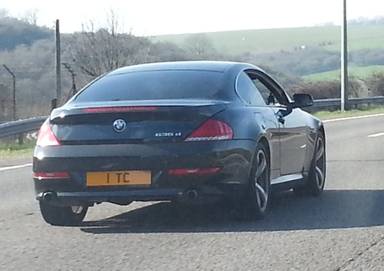 UK Number Plate 1 TC