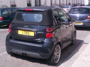 UK Number Plate 1 TKS