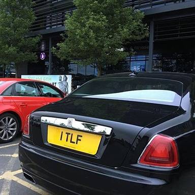 UK Number Plate 1 TLF