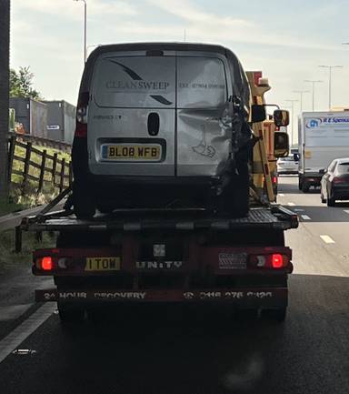 UK Number Plate 1 TOW
