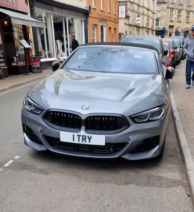 UK Number Plate 1 TRY