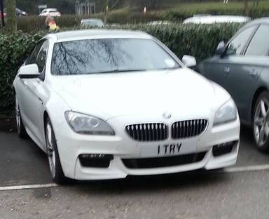 UK Number Plate 1 TRY