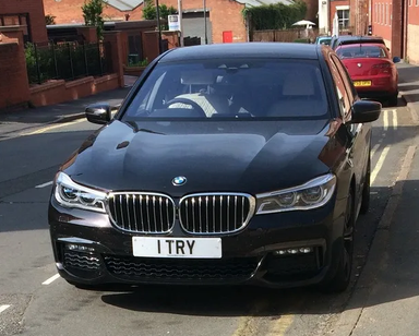 UK Number Plate 1 TRY