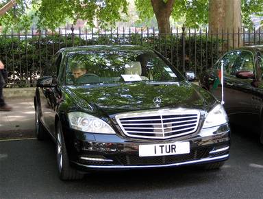 UK Number Plate 1 TUR