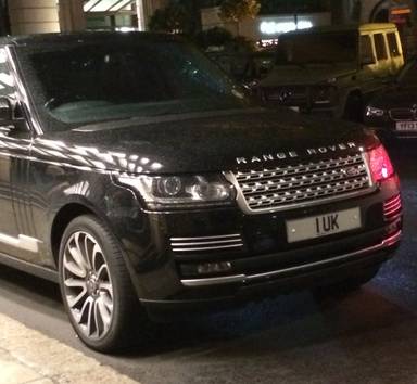 UK Number Plate 1 UK