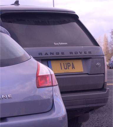 UK Number Plate 1 UPA