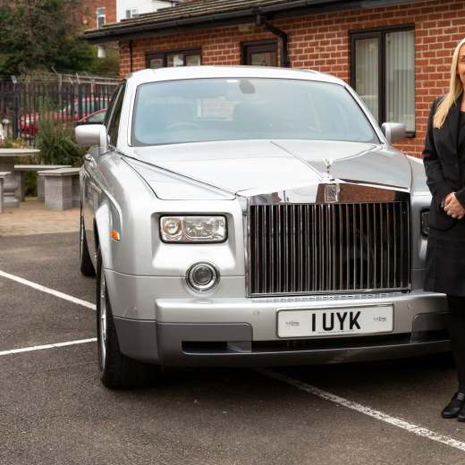 1 UYK number plate – A.W. Lymn